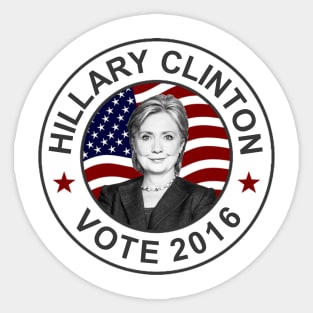 Hillary Clinton US Flag Sticker